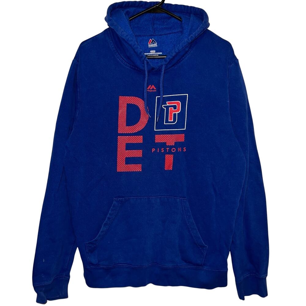 Detroit Pistons NBA Basketball Majestic Hoodie Medium Cade Cunningham